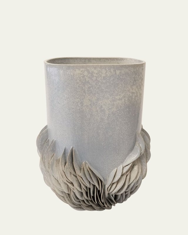 Anemone Stoneware Vase, 16"